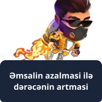 Əmsalin azalmasi ilə dərəcənin artmasi